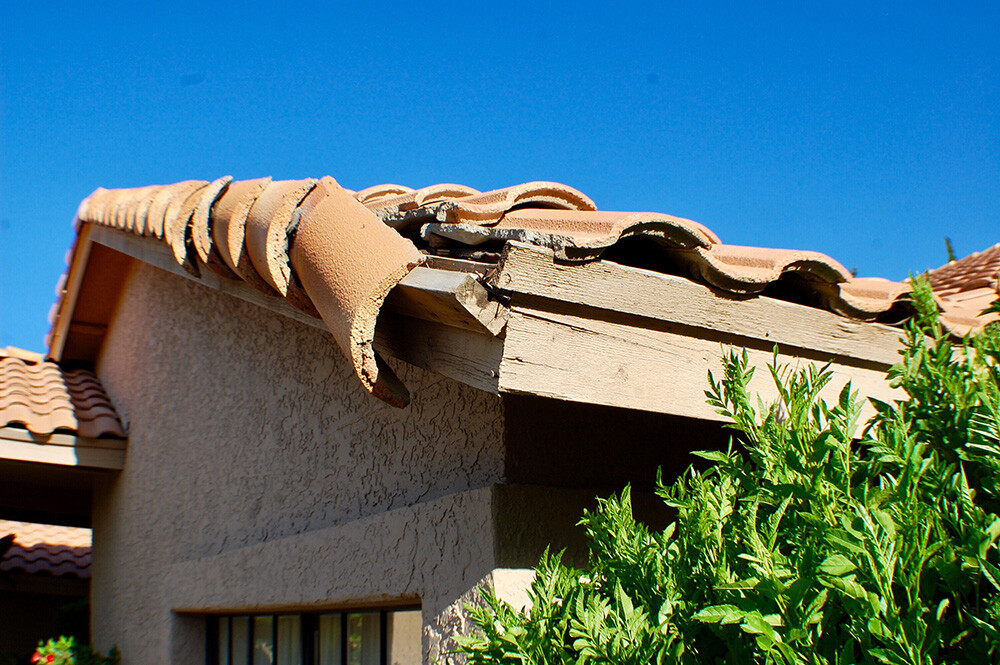 a roof in need of repair to prevent water damage